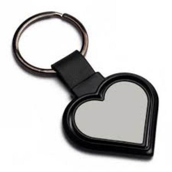  ROTATING HEART SHAPE KEYCHAIN